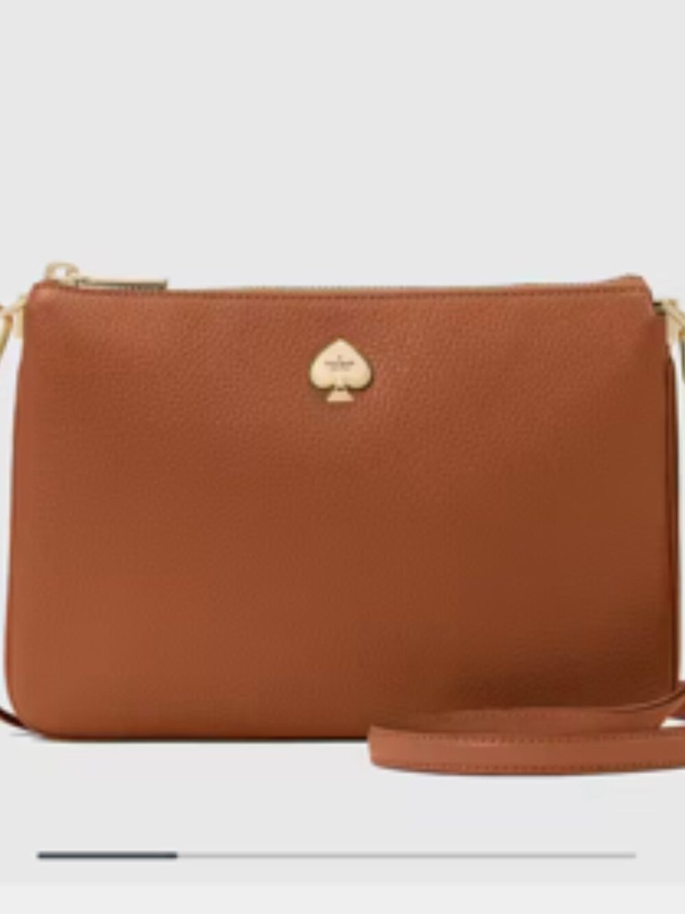 Kate Spade Kayla Small Triple Compartment Crossbody Bag, Warm Ginger - Picture 2 of 10